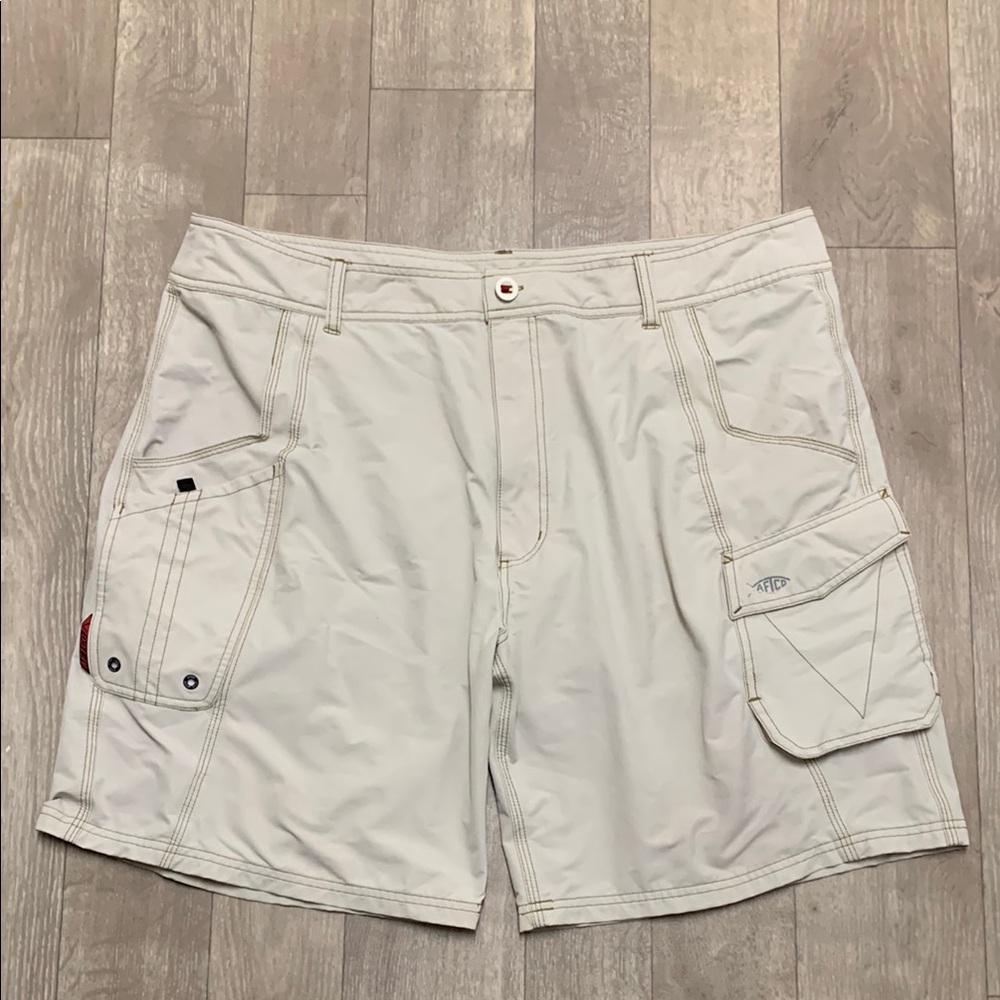 Mens AFTCO Stealth Fishing Cargo Shorts - Picture 1 of 9